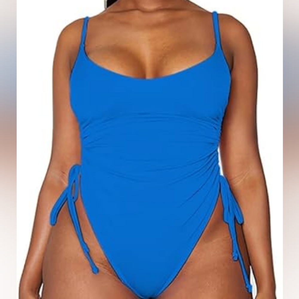 Women's Sexy One Piece Bathing Suit Tummy Control Swimsuit Small New